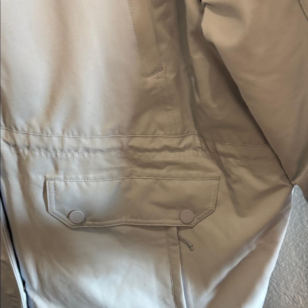 Lands' End Women's Sky Blue Heavy Weight Coat with Faux Fur Trim size 2X NWT - Picture 8 of 12
